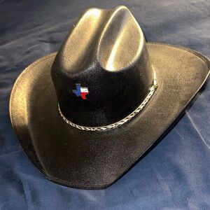 Black Cowboy Hat with Texas Emblem